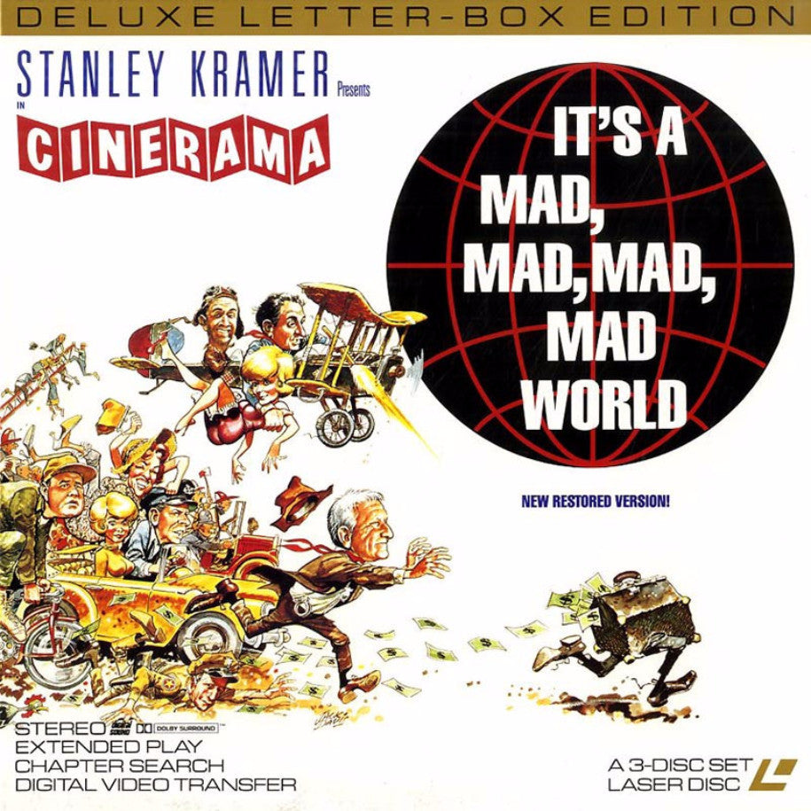 It's a Mad, Mad, Mad, Mad World - LaserDisc - Front Cover