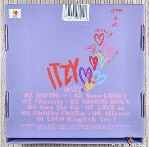 Itzy – Crazy In Love CD back cover