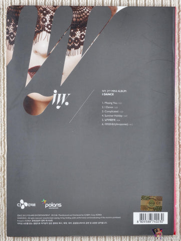Ivy – I Dance CD back cover
