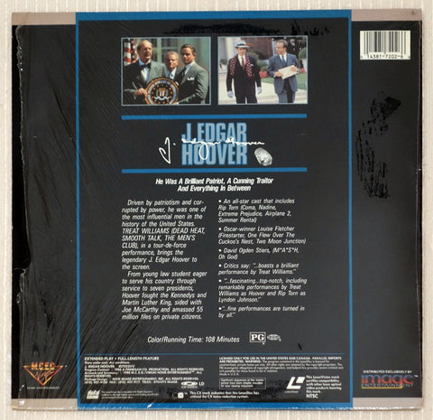 J. Edgar Hoover LaserDisc back cover