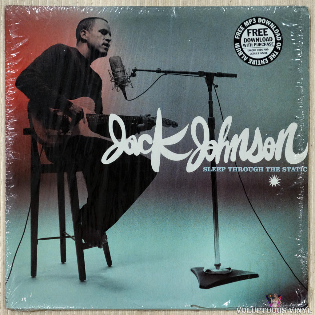 Jack Johnson ‎– Sleep Through The Static vinyl record front cover