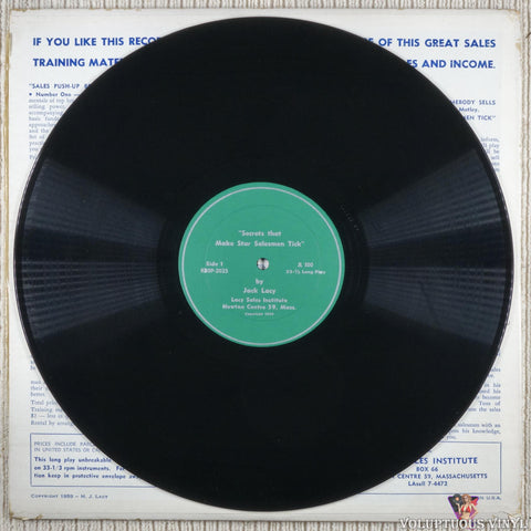 Jack Lacy – Secrets That Make Star Salesmen Tick! vinyl record