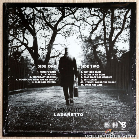 Jack White ‎– Lazaretto - Vinyl Record - Back Cover