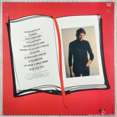 Jacques Brel – Ne Me Quitte Pas vinyl record back cover