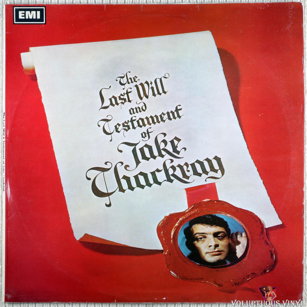 Jake Thackray ‎– The Last Will And Testament Of Jake Thackray vinyl record front cover
