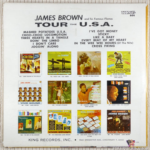 James Brown & The Famous Flames – Tour De U.S.A. vinyl record back cover