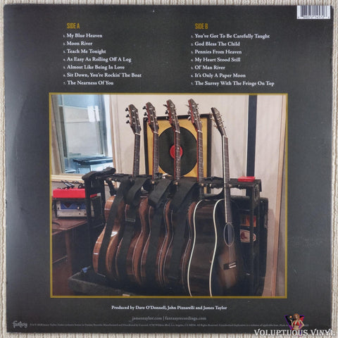 James Taylor ‎– American Standard vinyl record back cover