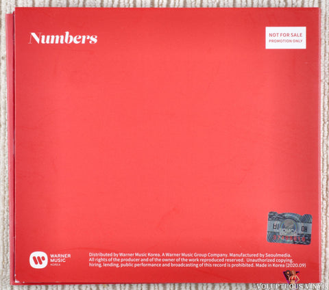 Jamie – Numbers CD back cover
