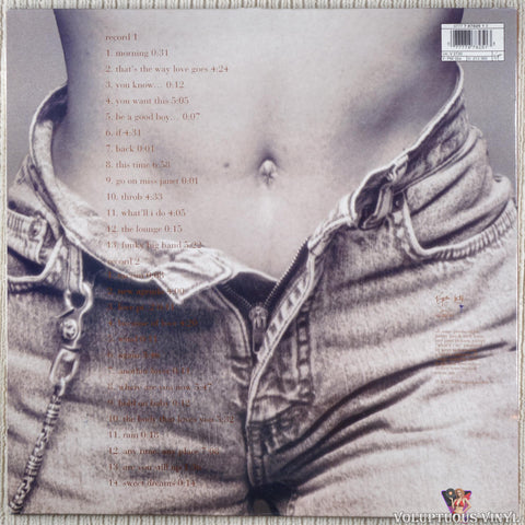 Janet Jackson ‎– Janet vinyl record back cover
