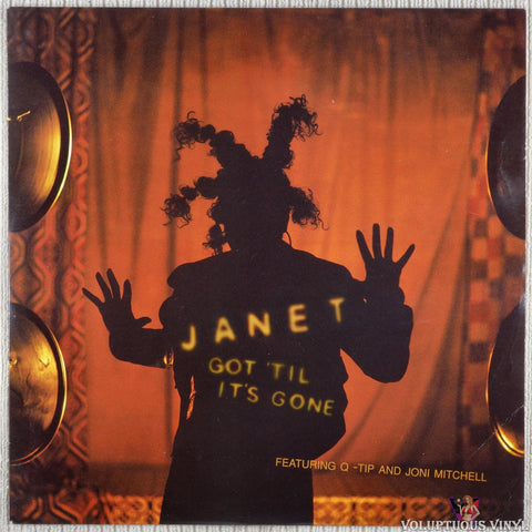 Janet Jackson Featuring Q-Tip And Joni Mitchell – Got 'Til It's Gone vinyl record front cover