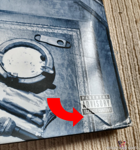Jay-Z – The Blueprint vinyl record front cover bottom right corner