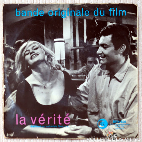 Jean Bonal ‎– Bande Orignale Du Film "La Vérité" vinyl record back cover