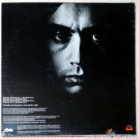 Jean-Michel Jarre ‎– Equinoxe - Vinyl Record - Back Cover