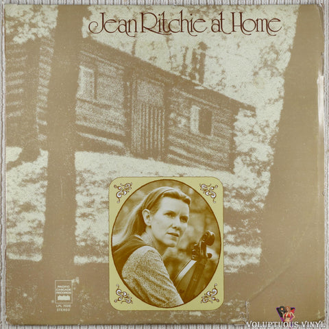 Jean Ritchie ‎– Jean Ritchie At Home vinyl record front cover