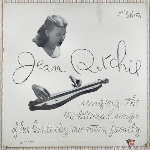 Jean Ritchie – Jean Ritchie Singing The Traditional Songs Of Her Kentucky Mountain Family (1952) 10", Autographed, Mono