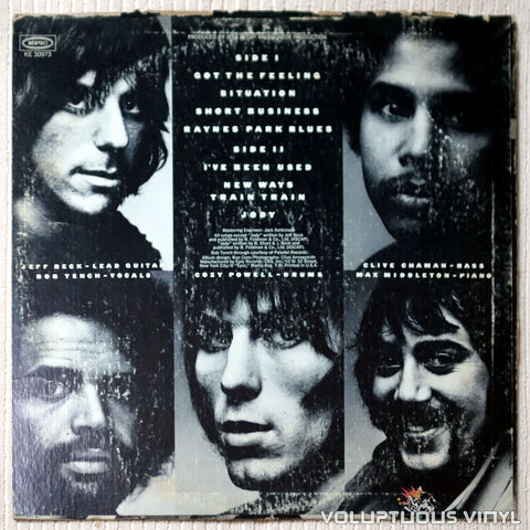 Jeff Beck Group ‎– Rough And Ready - Vinyl Record - Back Cover