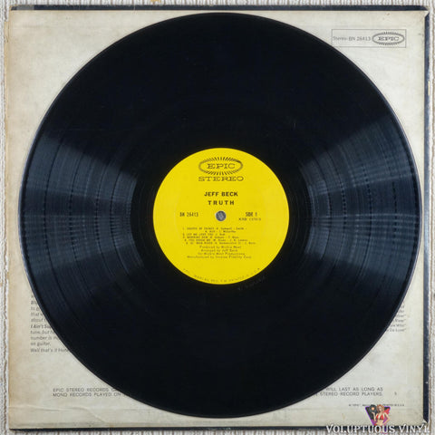 Jeff Beck ‎– Truth vinyl record