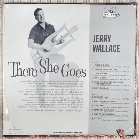 Jerry Wallace ‎– There She Goes vinyl record back cover