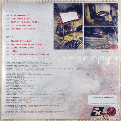 Jesse Harlin, Jim Bonney ‎– Mafia III - Original Game Score: Cassandra "The Voodoo Queen" vinyl record back cover