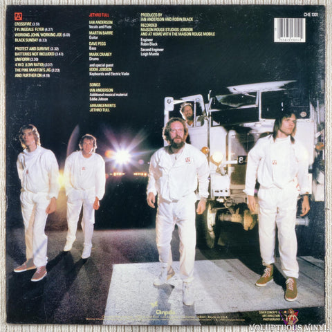 Jethro Tull – A vinyl record back cover