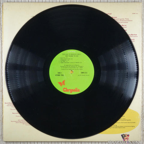 Jethro Tull – Too Old To Rock 'N' Roll: Too Young To Die! vinyl record
