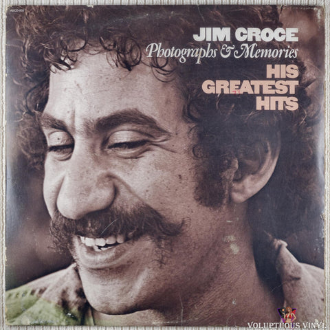 Jim Croce ‎– Photographs & Memories (His Greatest Hits) vinyl record front cover