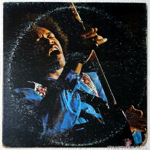 Jimi Hendrix ‎– Hendrix In The West vinyl record back cover