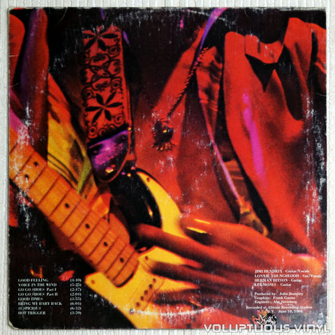 Jimi Hendrix ‎– Rare Hendrix - Vinyl Record - Back Cover