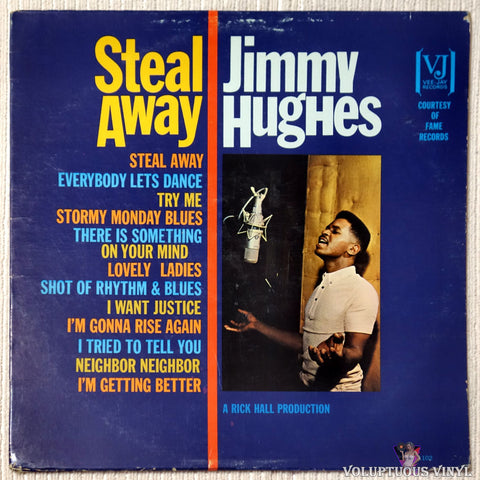 Jimmy Hughes ‎– Steal Away vinyl record front cover