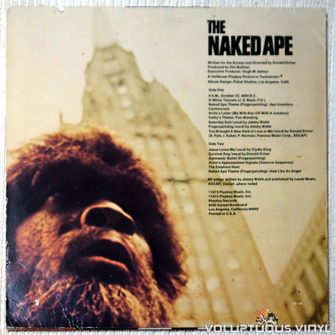 Jimmy Webb The Naked Ape soundtrack vinyl record back cover