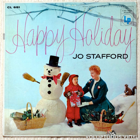 Jo Stafford ‎– Happy Holiday vinyl record front cover