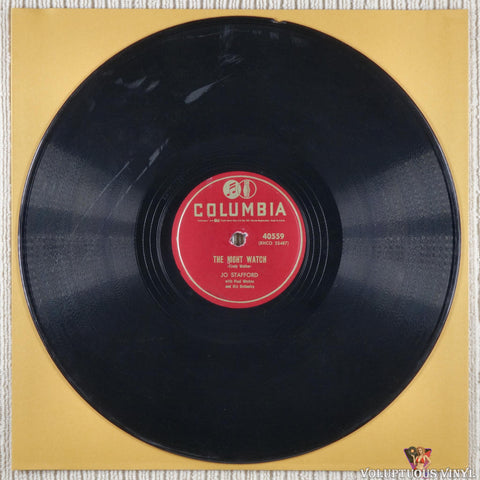 Jo Stafford With Paul Weston And His Orchestra – Suddenly There's A Valley / The Night Watch shellac Side B