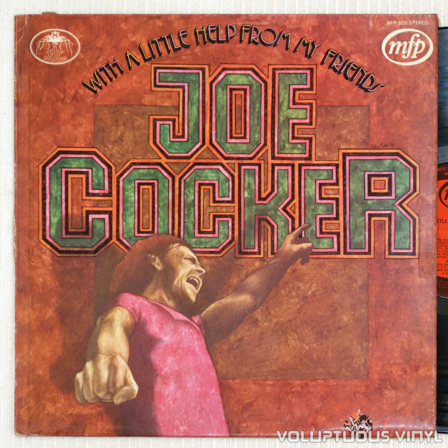Joe Cocker ‎– With A Little Help From My Friends vinyl record front cover