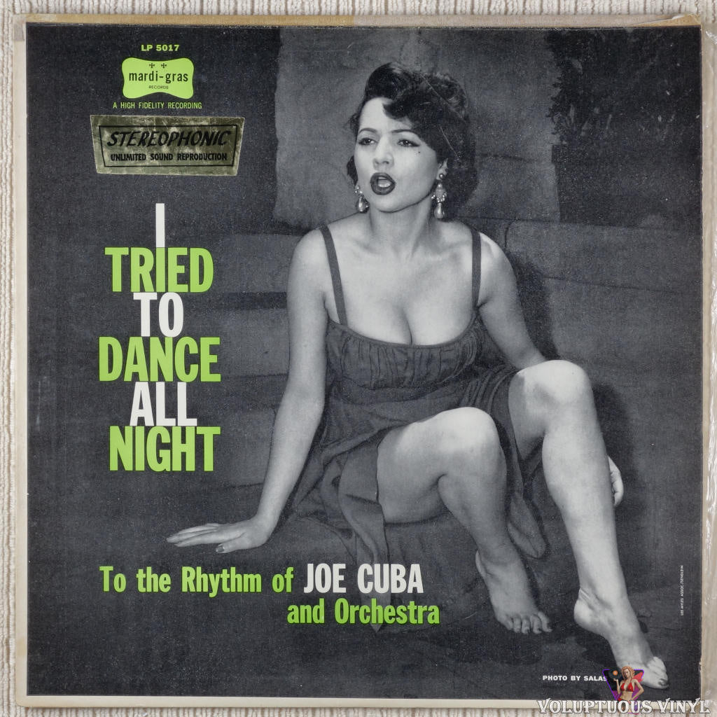 Joe Cuba And Orchestra ‎– I Tried To Dance All Night vinyl record front cover