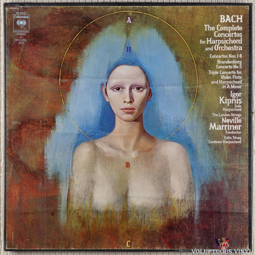 Johann Sebastian Bach - Igor Kipnis, The London Strings, Neville Marriner ‎– The Complete Concertos For Harpsichord And Orchestra vinyl record front cover