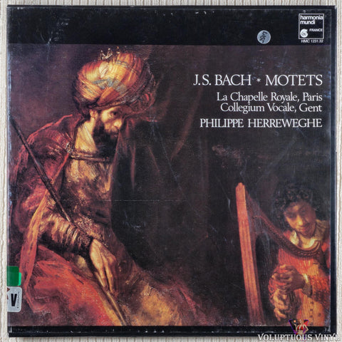Johann Sebastian Bach - La Chapelle Royale, Paris • Collegium Vocale, Gent • Philippe Herreweghe ‎– Motets vinyl record front cover