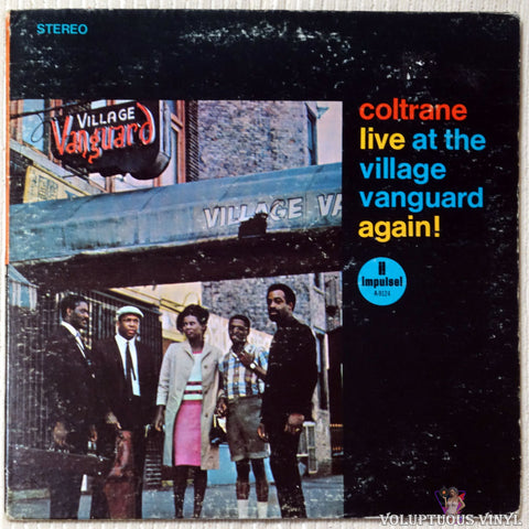 John Coltrane ‎– Live At The Village Vanguard Again! vinyl record front cover