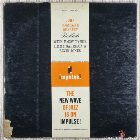 John Coltrane Quartet – Ballads vinyl record back cover