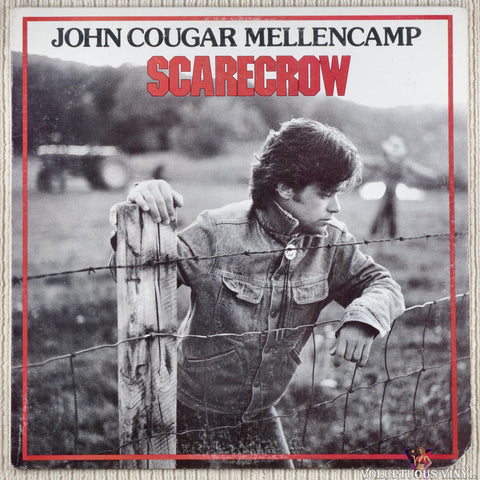 John Cougar Mellencamp – Scarecrow vinyl record front cover