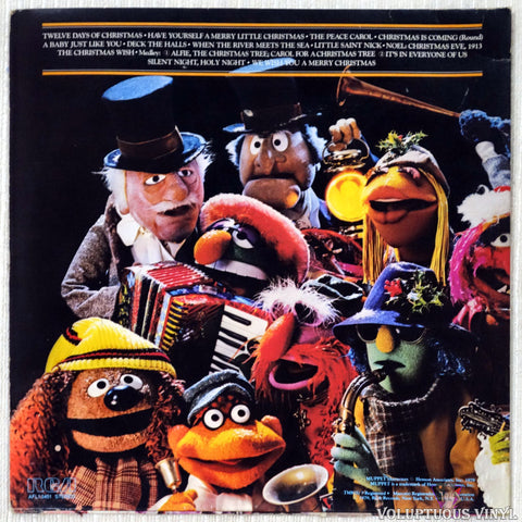 John Denver And The Muppets ‎– A Christmas Together vinyl record back cover
