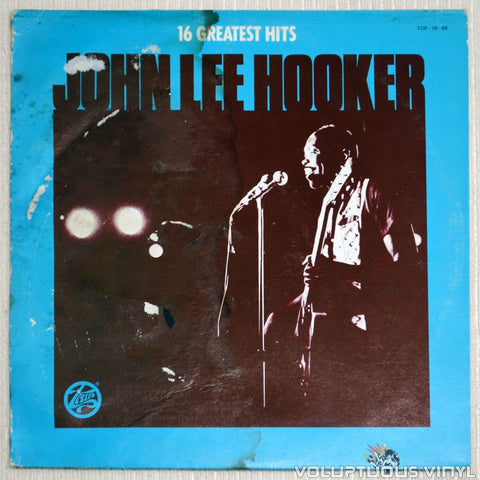 John Lee Hooker ‎– 16 Greatest Hits - Vinyl Record - Front Cover