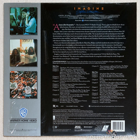 John Lennon: Imagine - The Definitive Film Portrait - Laserdisc - Back Cover