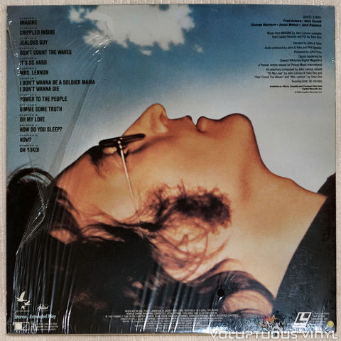 John Lennon: Imagine - Laserdisc - Back Cover