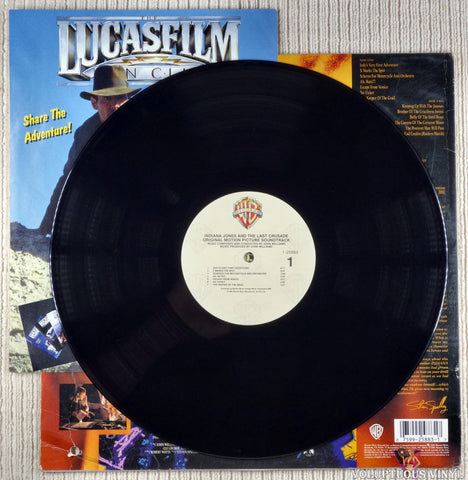 John Williams ‎– Indiana Jones And The Last Crusade (Original Motion Picture Soundtrack) vinyl record