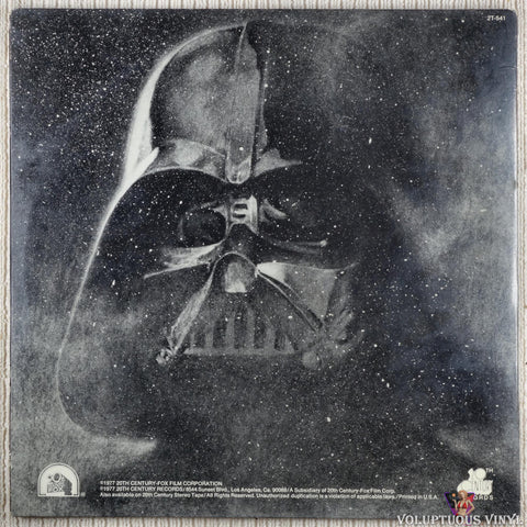 John Williams, The London Symphony Orchestra – Star Wars vinyl record back cover