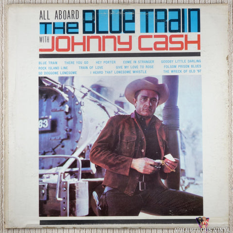 Johnny Cash ‎– All Aboard The Blue Train vinyl record front cover
