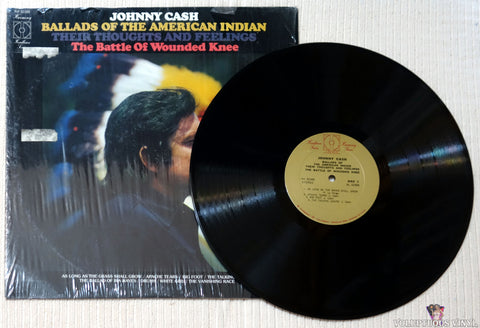 Johnny Cash ‎– Ballads Of The American Indian / Their Thoughts And Feelings The Battle Of Wounded Knee vinyl record