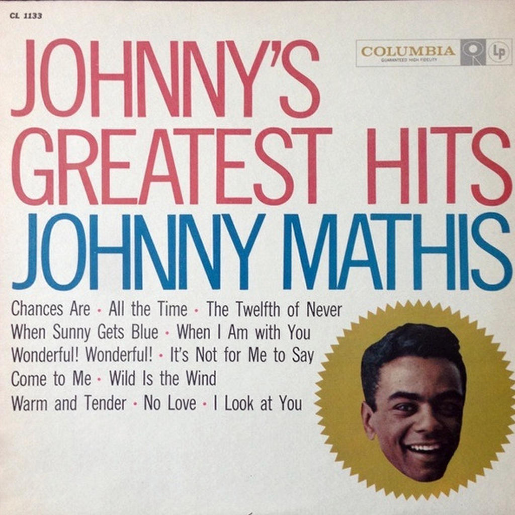 Johnny Mathis – Johnny's Greatest Hits vinyl record front cover