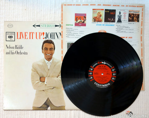 Johnny Mathis ‎– Live It Up! vinyl record