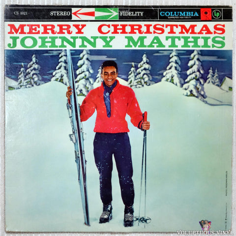 Johnny Mathis ‎– Merry Christmas vinyl record front cover